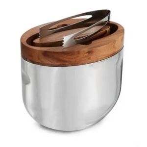 Nambe Mikko Ice Bucket with Tongs